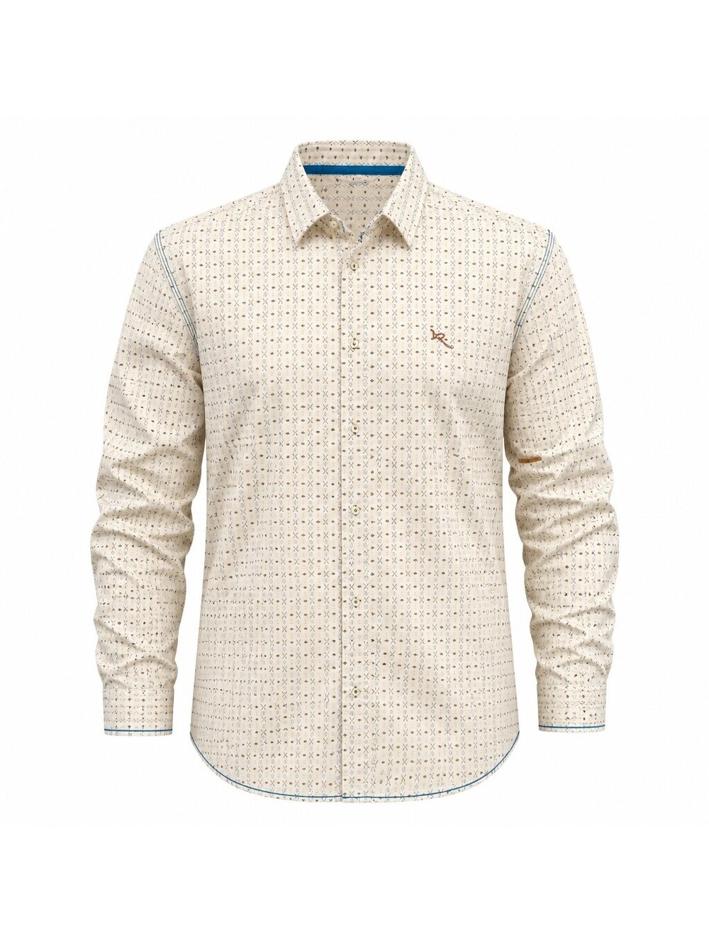 Rocawear Men's 3XL Cotton Long Sleeve Button-Up Shirt